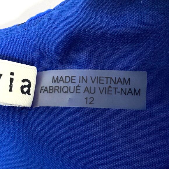 Alice + Olivia Esther Dress Womens 12 Multicolor Satin Floral Ruffle Hem Flaws - Picture 10 of 16